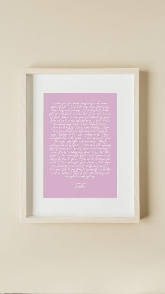 Love Letter Print