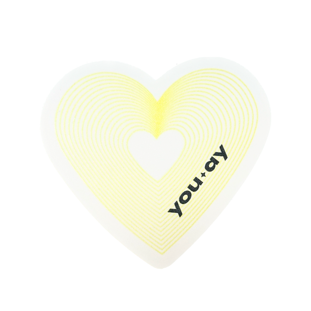 Yellow Heart Sticker